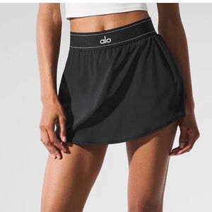 ALO Yoga Match Point Tennis Skirt - Black